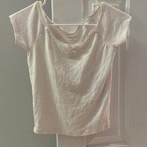 Elegant Cream Women's Top